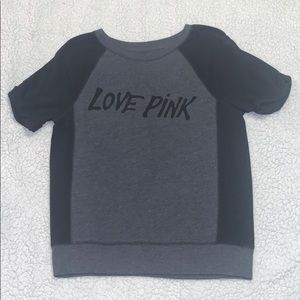 Black and gray PINK shirt.